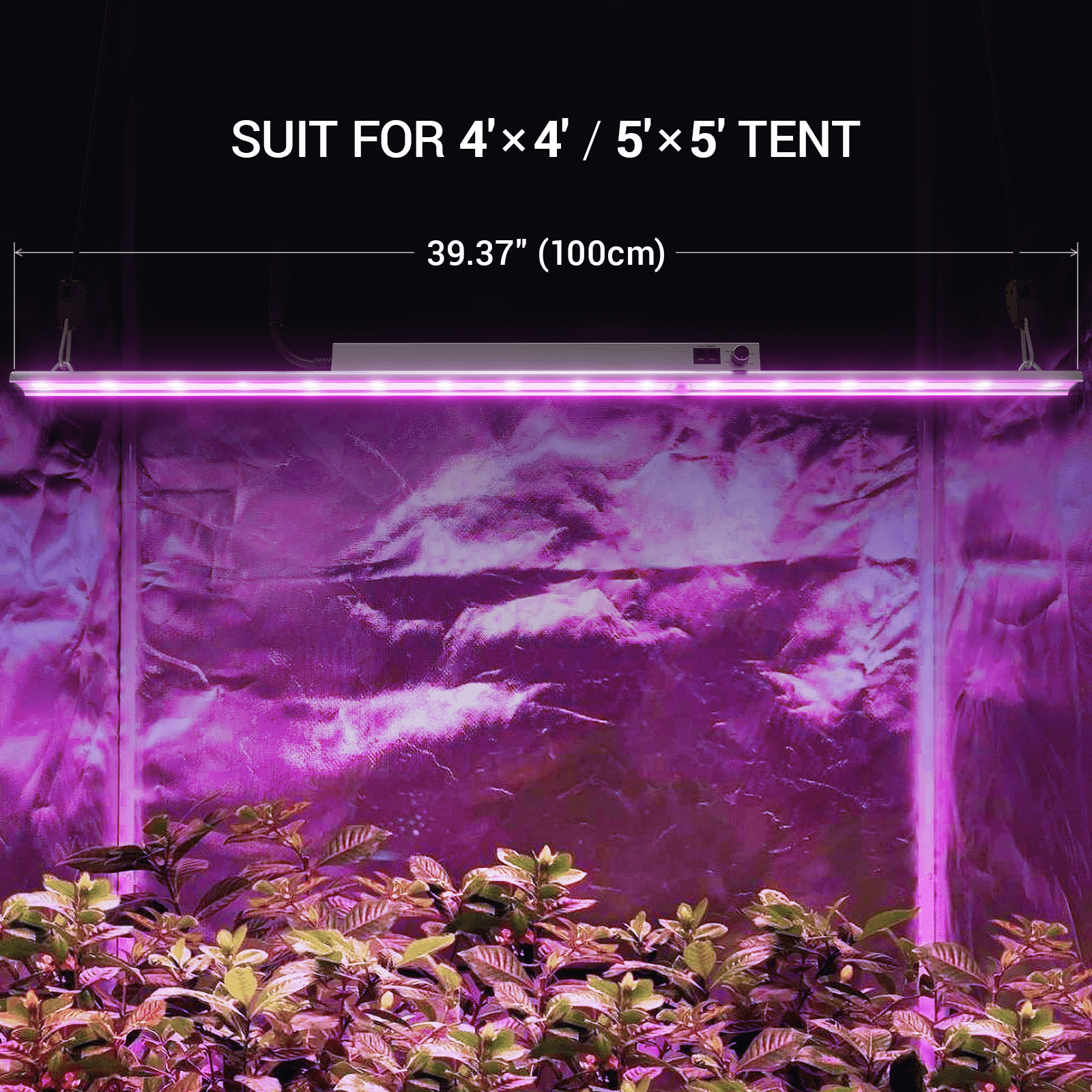 HYPHOTONFLUX UV-A LED Grow Light, Commercial UV Supplemental Bar 30W, Two Pack
