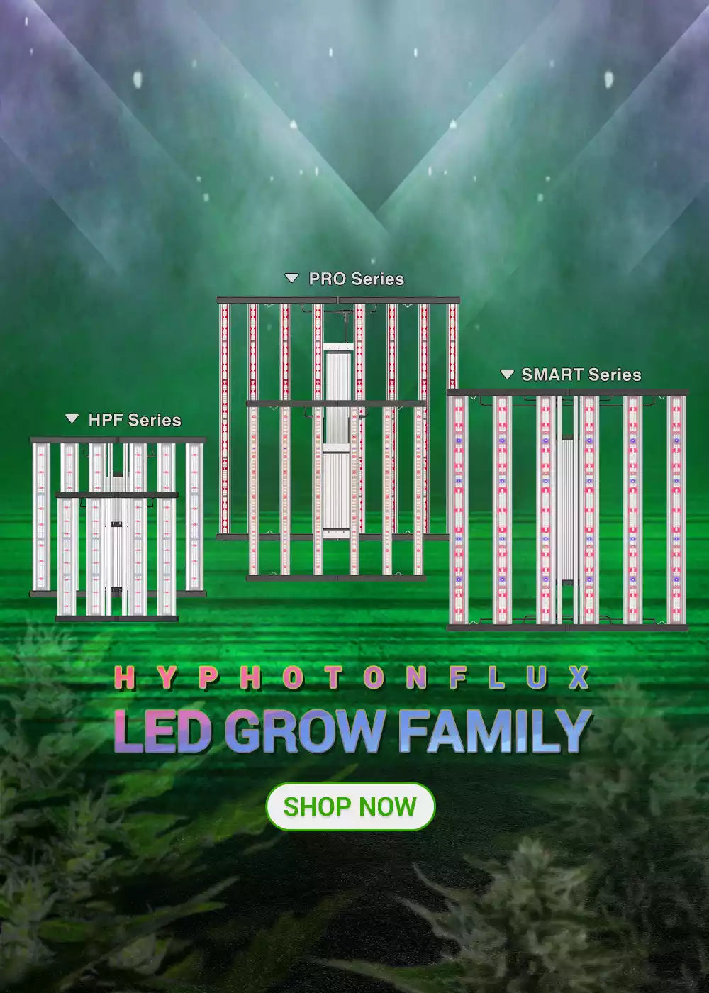 hyphotonflux commercial LED grow light for indoor plants
