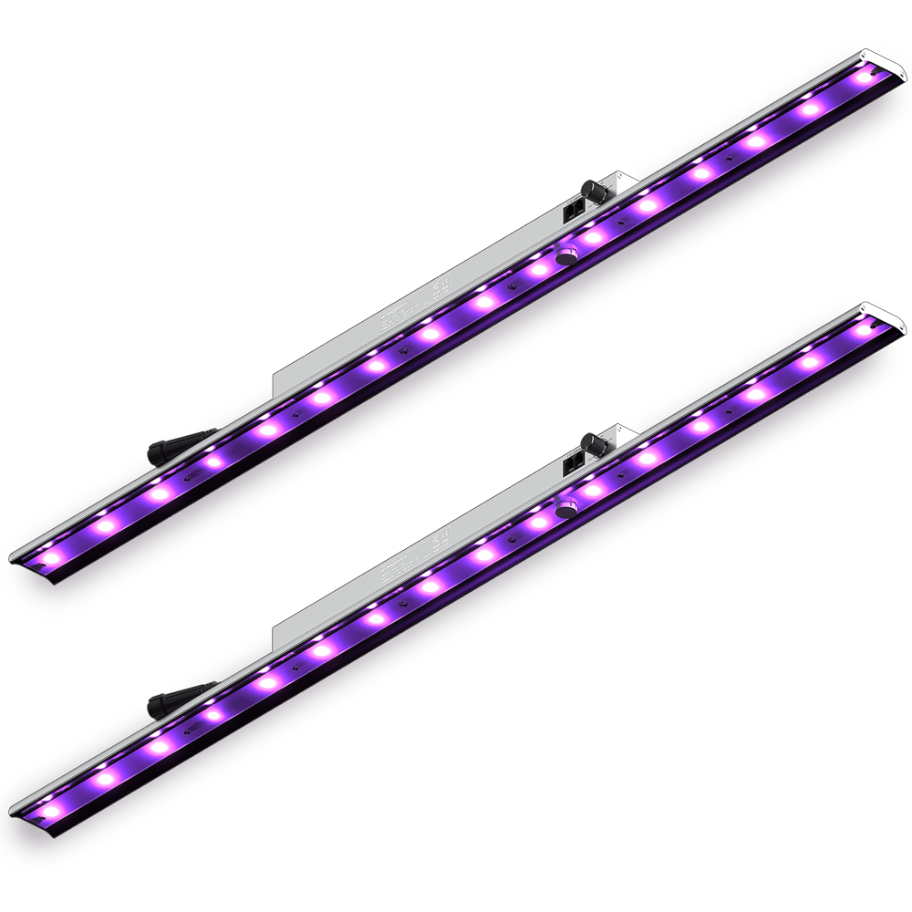 UV-A LED Grow Light, Commercial UV Supplemental Bar 30W, Two Pack